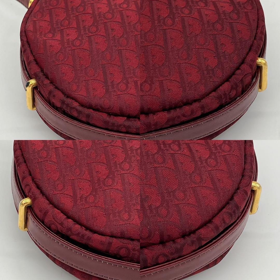 Christian Dior Bag Shoulder Trotter Pattern Logo Hardware Canvas