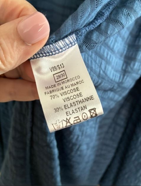 Kasbah Box 2 – Blue Textured Lightweight Jacket – Size 28/30