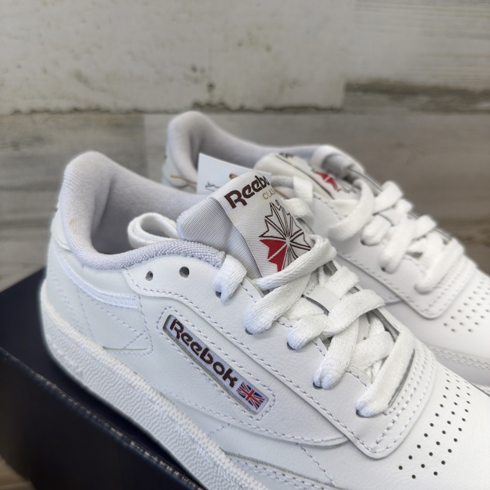 Reebok Classic Club C 85 White Trainers Mens Size 3.5 Women’s 5 Brand New In Box