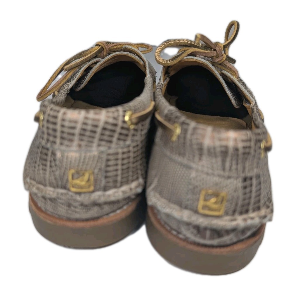Sperry Top-Sider Gold Woman’s Size 9M Boat Shoe Leather STS91192 61312 Non Mark