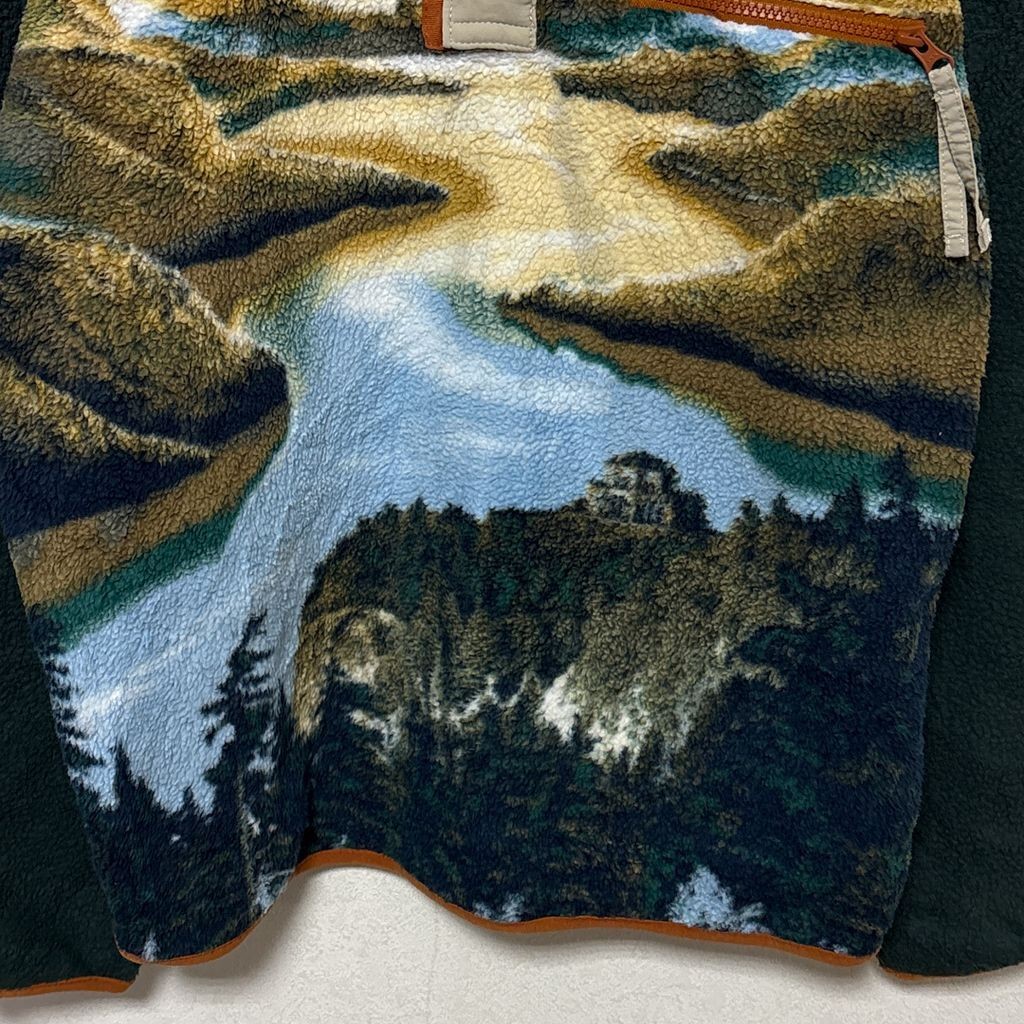 【Columbia】 Helvetia Half Snap Fleece Landscape ヘルベティア ハーフスナップフリース 風景柄 S-4446