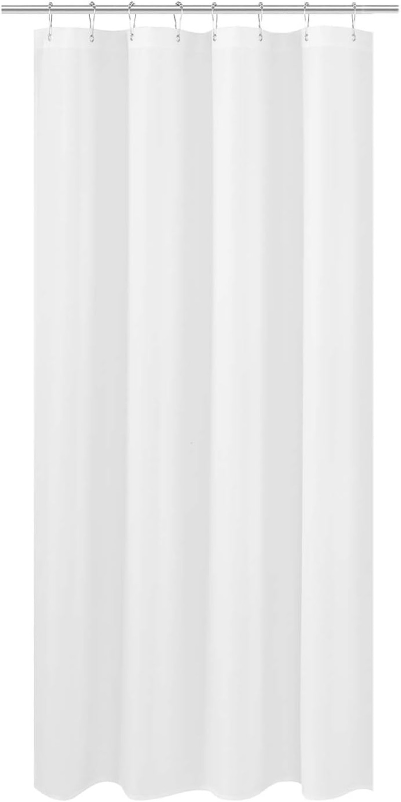 RV Shower Curtain Liner Fabric 47 x 64 inches, Hotel Quality, Washable, Water Re