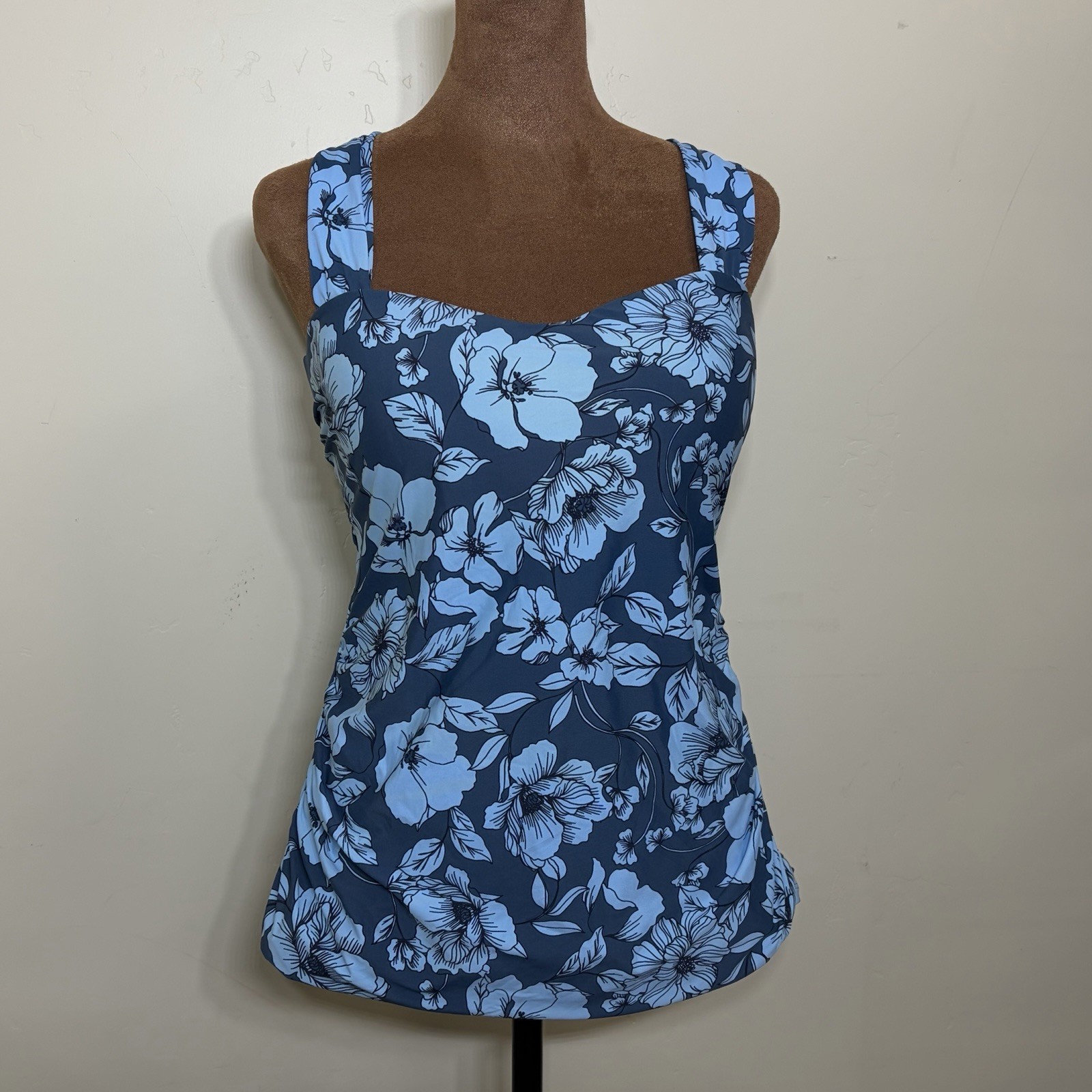 Jantzen Swim Tankini, Blue, Size 14, NWOT!
