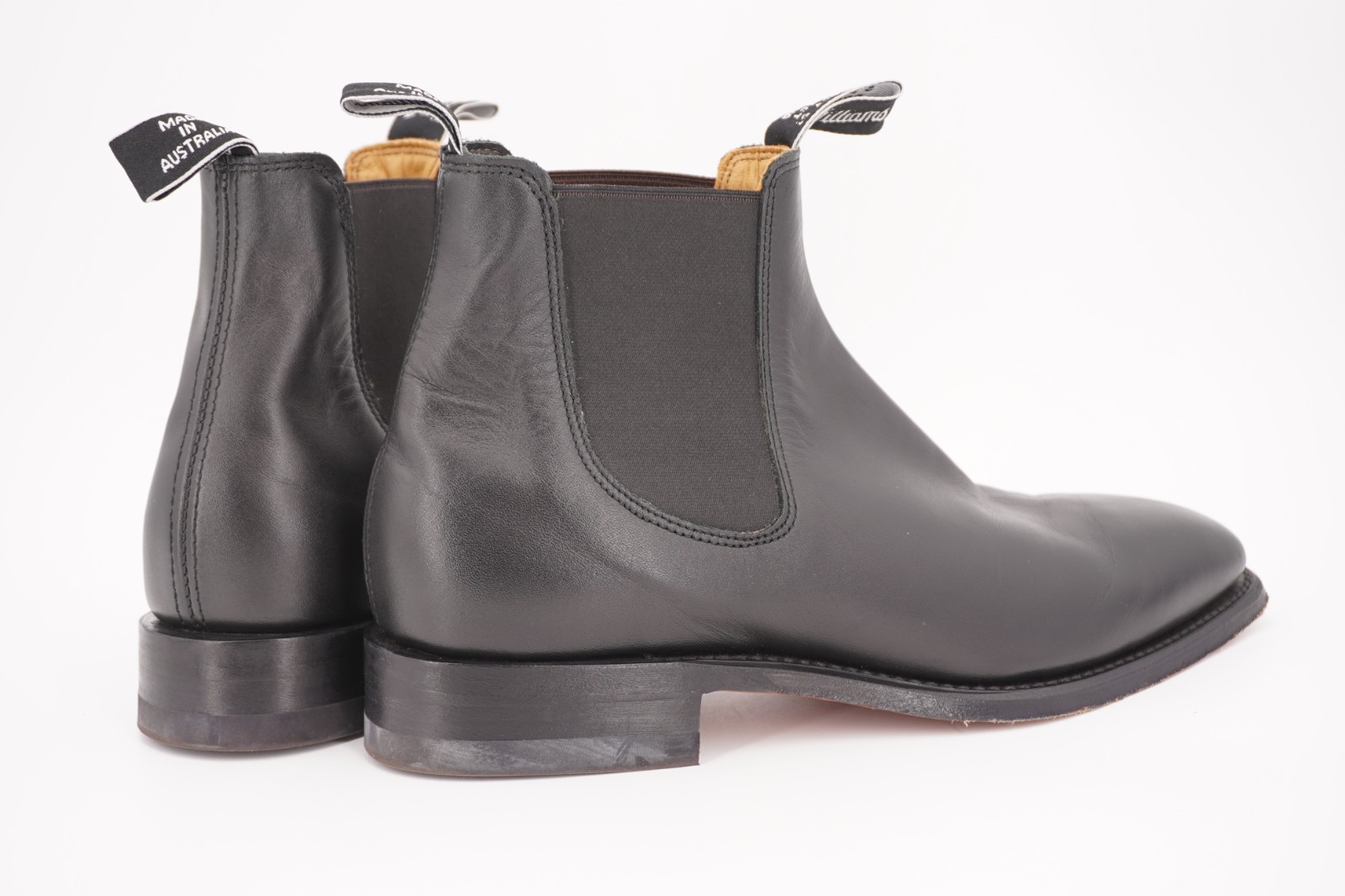 $590 | RM WILLIAMS 8 G 9 COMFORT CRAFTSMAN CHELSEA BOOT BLACK LEATHER