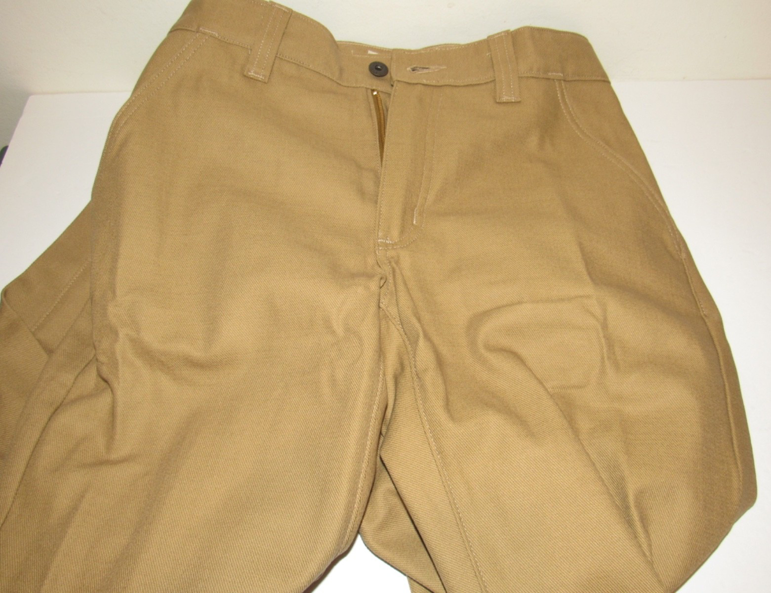 Filson Fenimore Mens Twill Pants 28 Inch Unhemmed Brown Khaki Cotton Twill NEW
