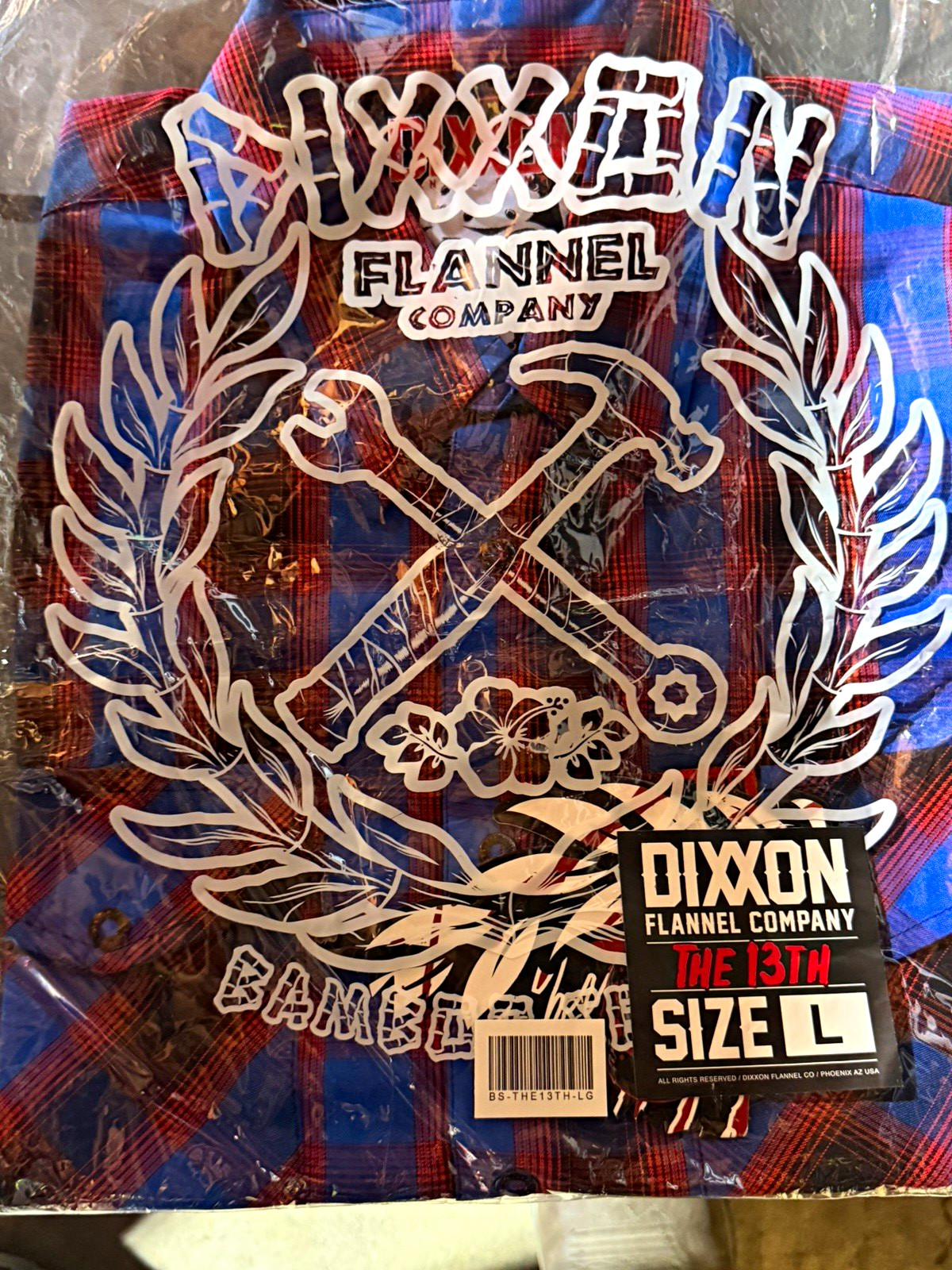 Dixxon Flannel Company The 13th Men’s Flannel Plaid Button-Down LS Size L