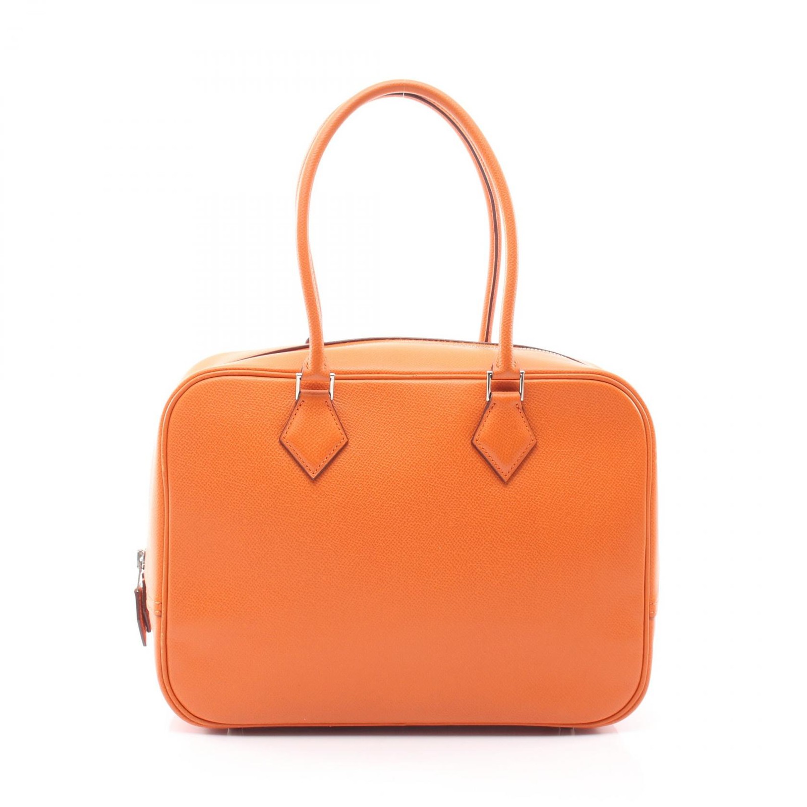Hermes Plume 28 Handbag Tote Bag Veau Epsom Leather Orange H Stamp W11xH7.9in 99