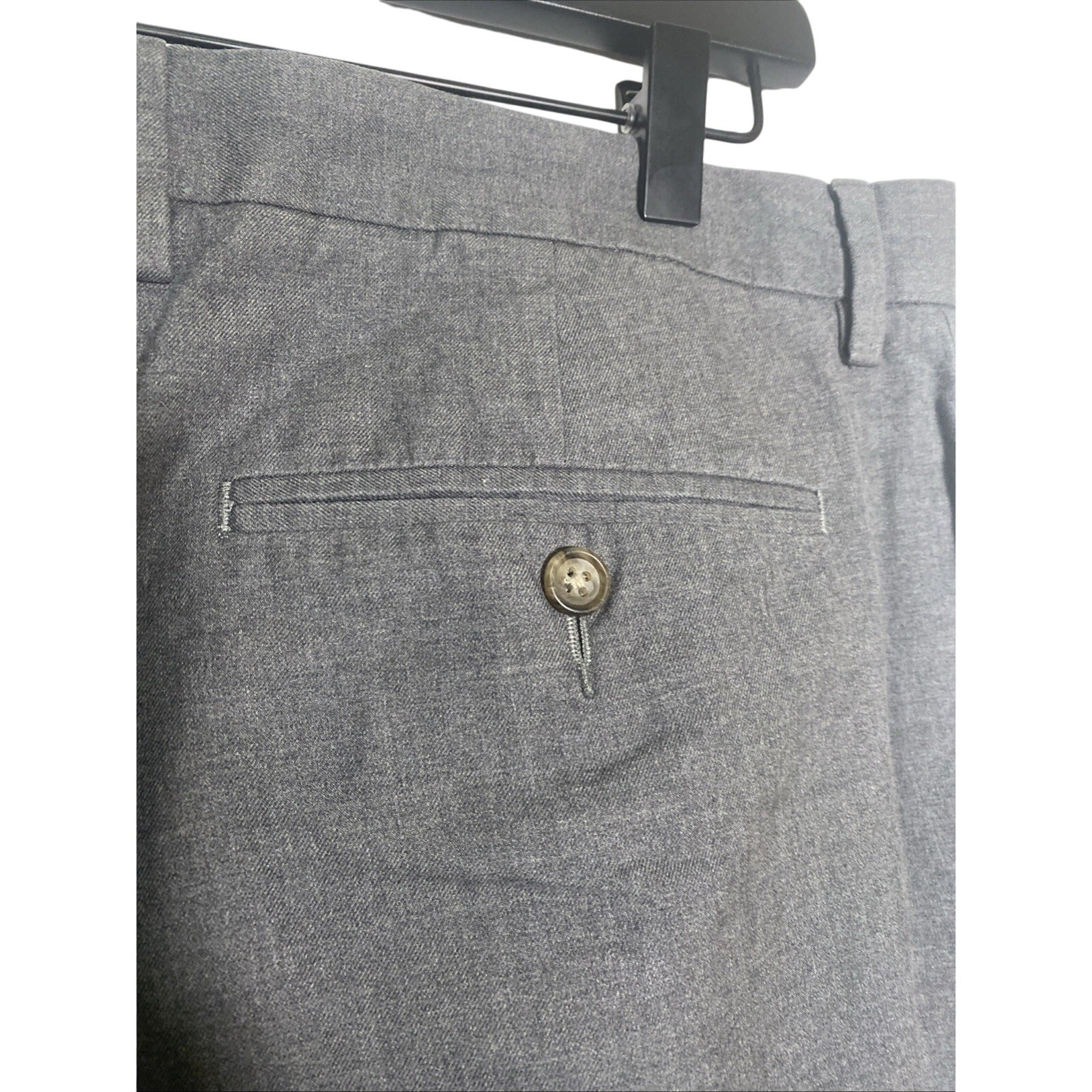 J. Crew Bowery Pants Mens 36×34 Gray Classic Fit Flat Front 100% Cotton