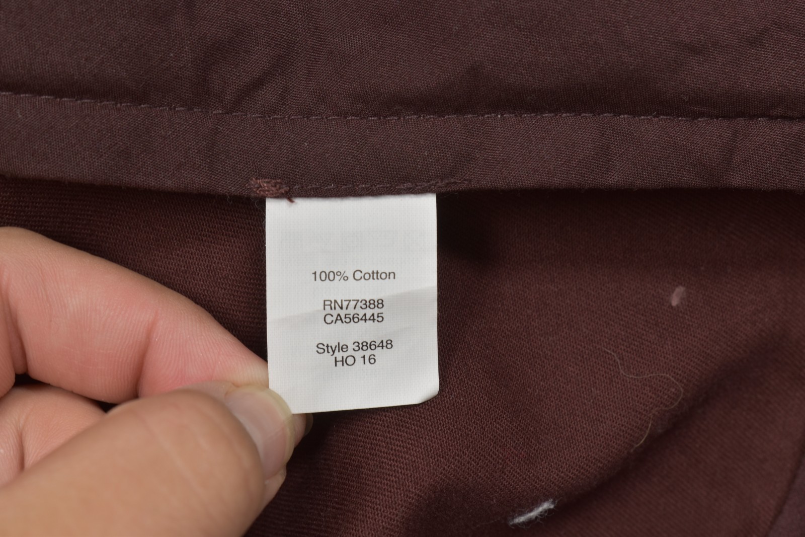 J.Crew The Sutton Men’s Chino Pants 35×32 Brown Burgundy 100% Cotton