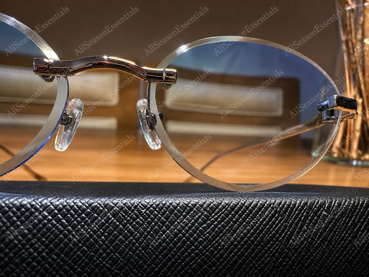 *** NEW *** Authentic Cartier Silver Panthère Classic 58MM Oval Sunglasses