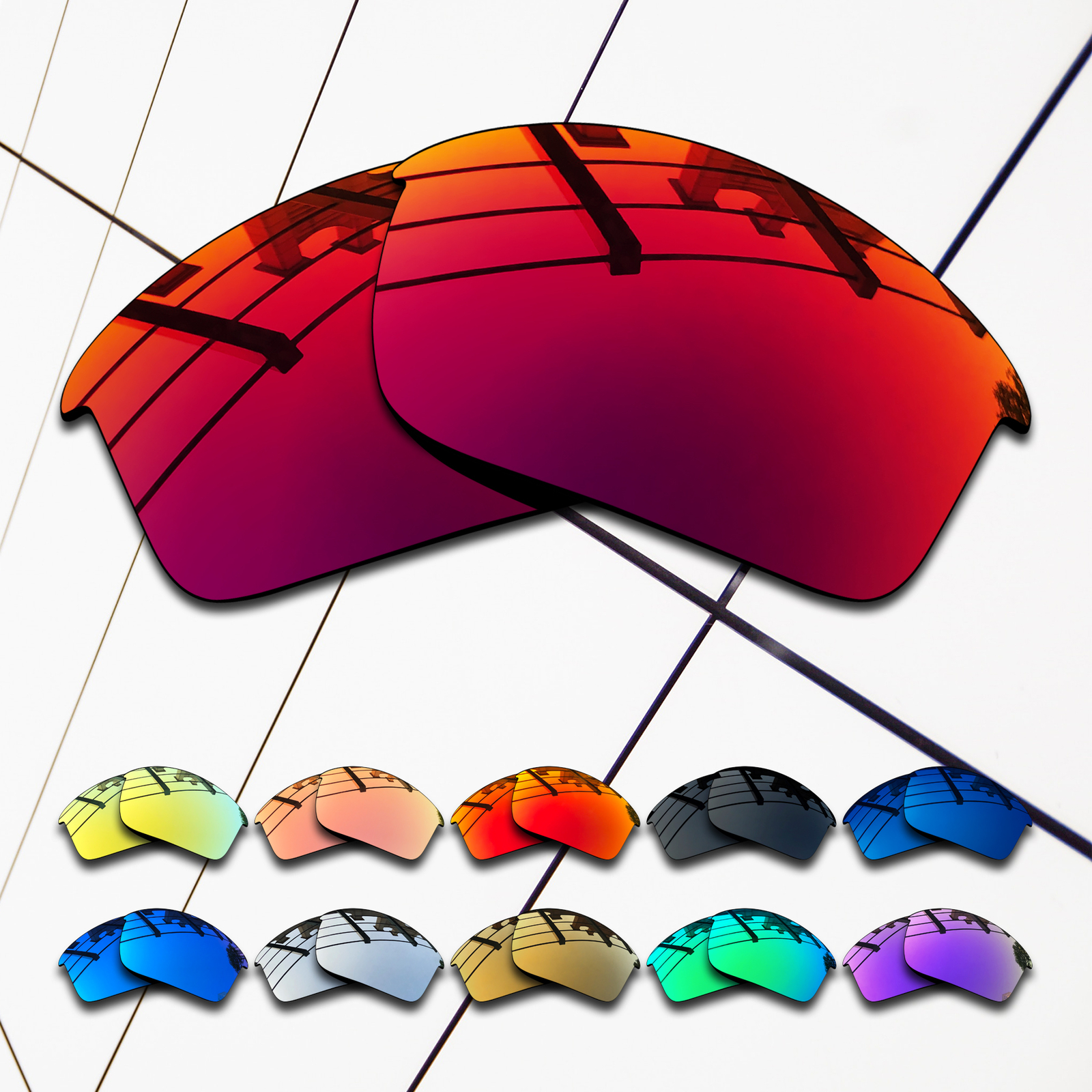 TRUE POLARIZED Replacement Lenses for-Oakley Bottle Rocket OO9164 Multi-Colors