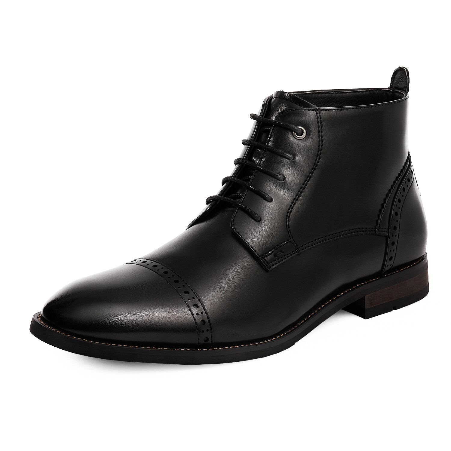 Men’s Dress Oxford Boots Cap Toe Side Lined Ankle Boot Shoes Size 6.5-15 US