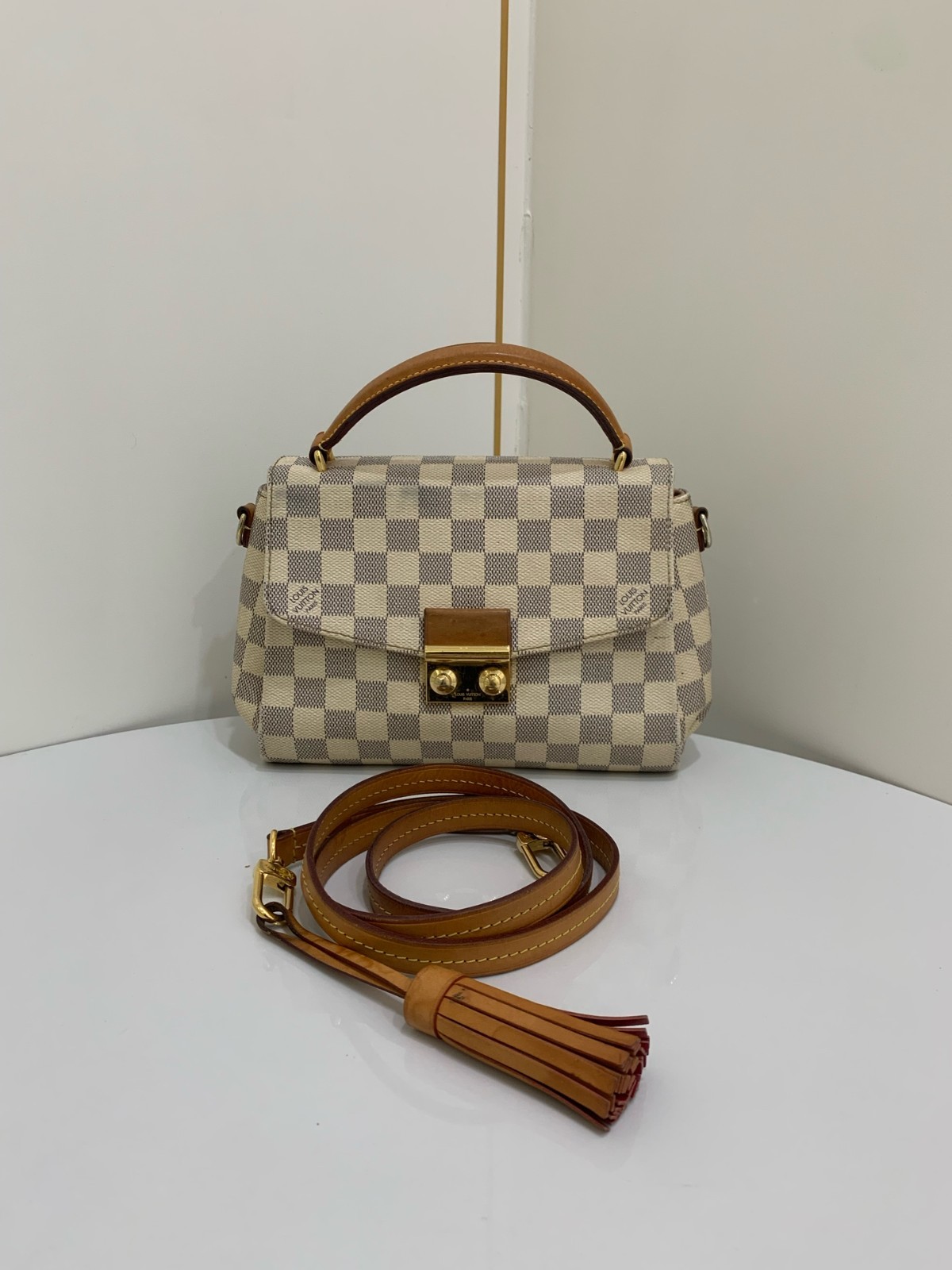 Louis Vuitton Croisette Damier Azur Crossbody Bag 25x17x9 cm