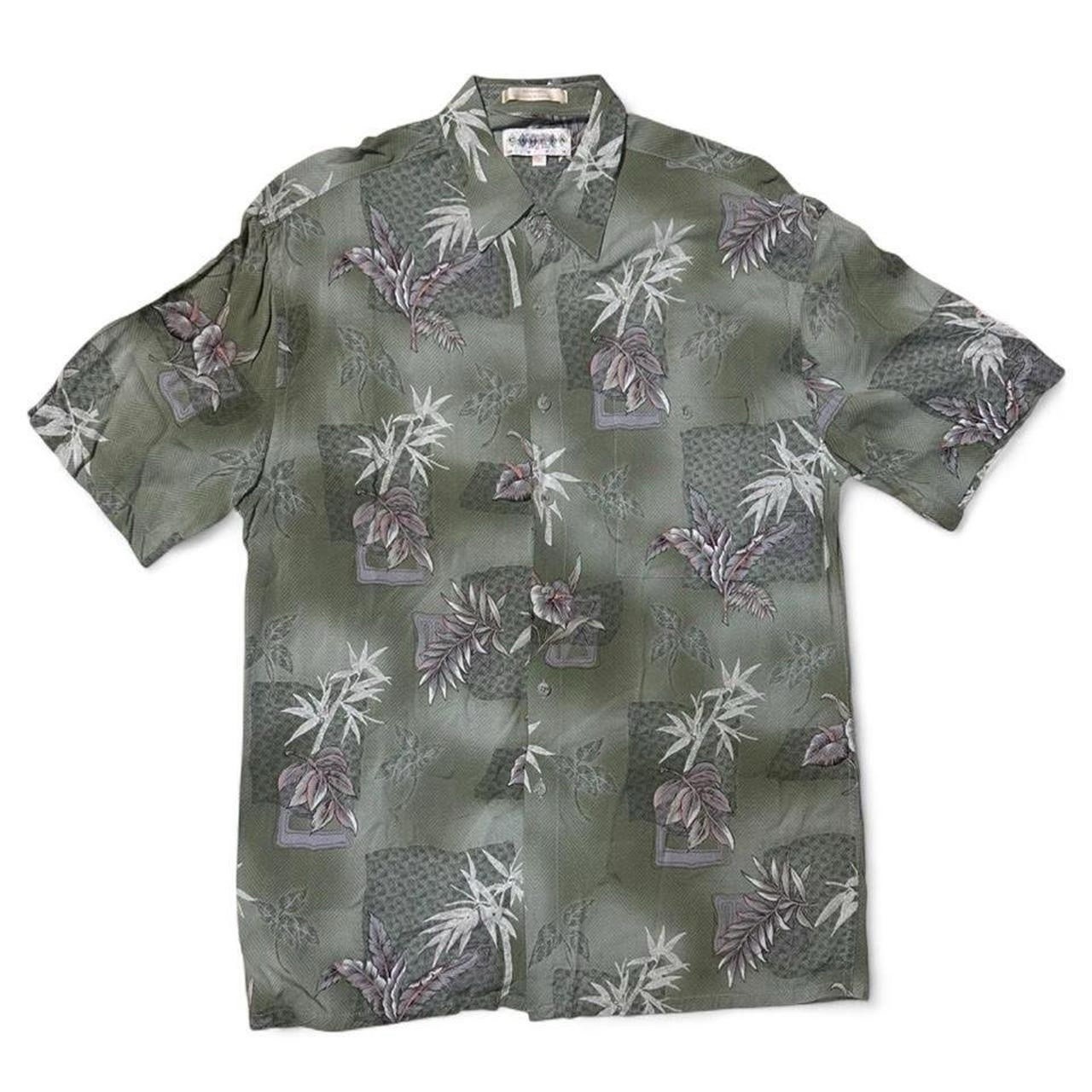 VTG 1990s 2000s Retro Tropical Aloha Hawaiian Panel Button Up Shirt Medium