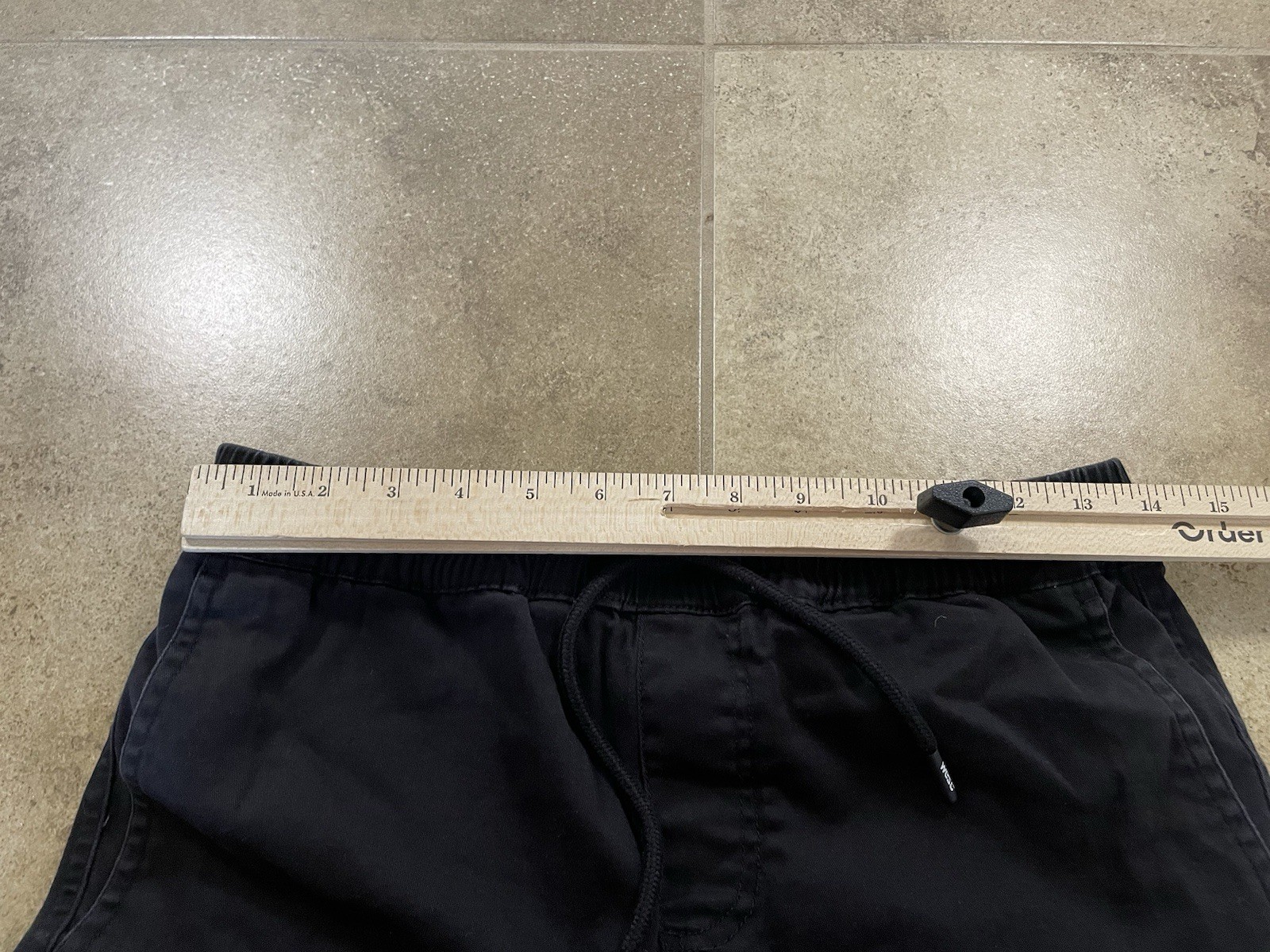 WeSC Mens Sz S Slim Fit Utility Joggers Black Pants Pockets