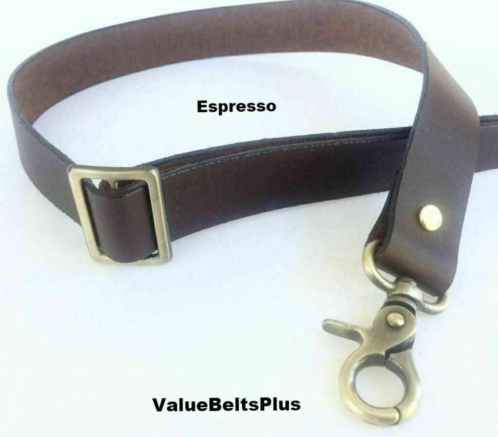 1.5″ Quality Leather Adjustable Convertible Slide Cross Body Bag Strap 3 Colors