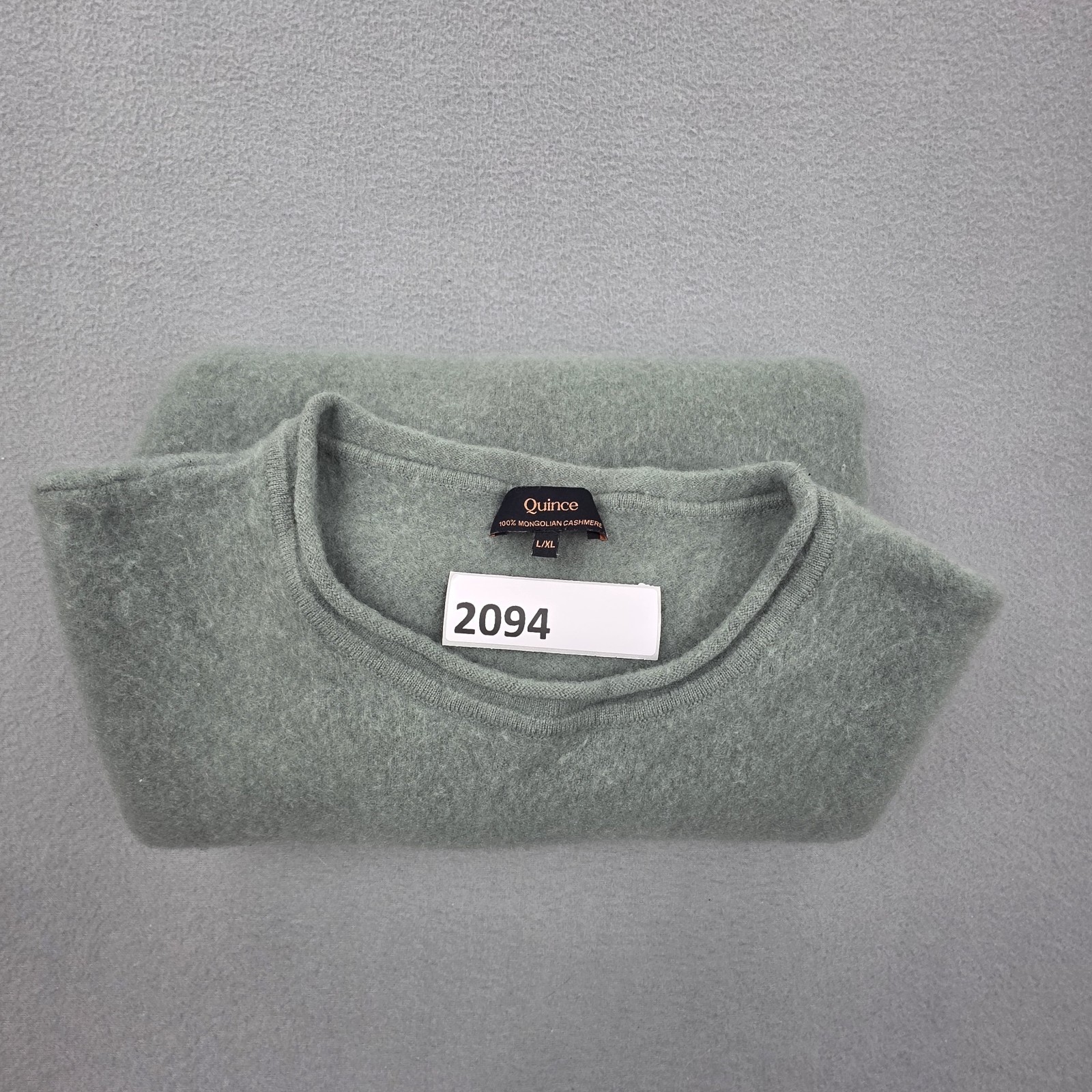 Quince Womens Mongolian Cashmere Batwing Sweater Sea Spray Green L/XL