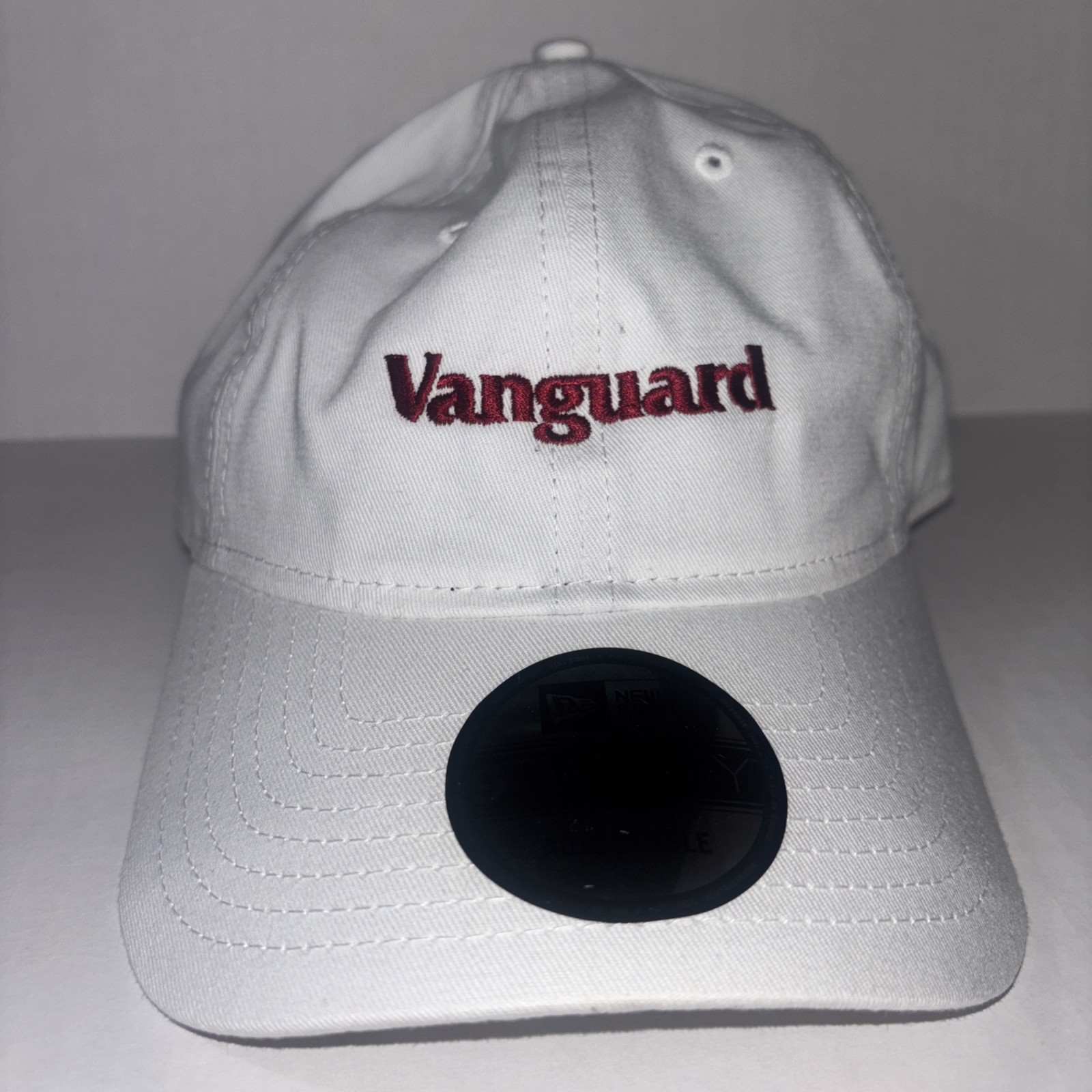 Vanguard Men’s Adjustable Hat One Size Fits Most White 100% Cotton