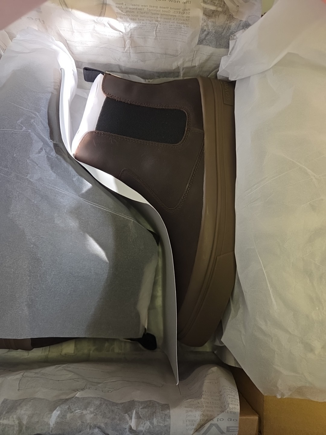 SeaVees Mens Size 12 Beyond & Back Boot Dark Brown Tan Bark New NIB MSRP $185