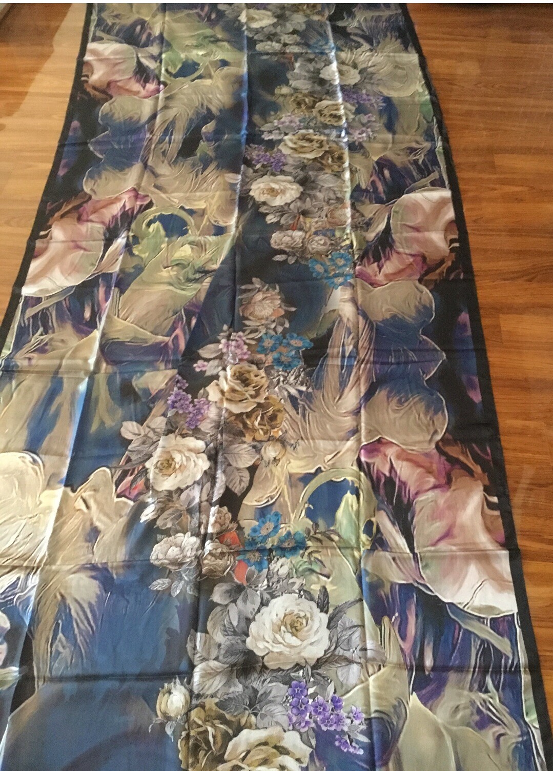 Luxurious Extra Large 100% Silk Scarf-98in x43in
