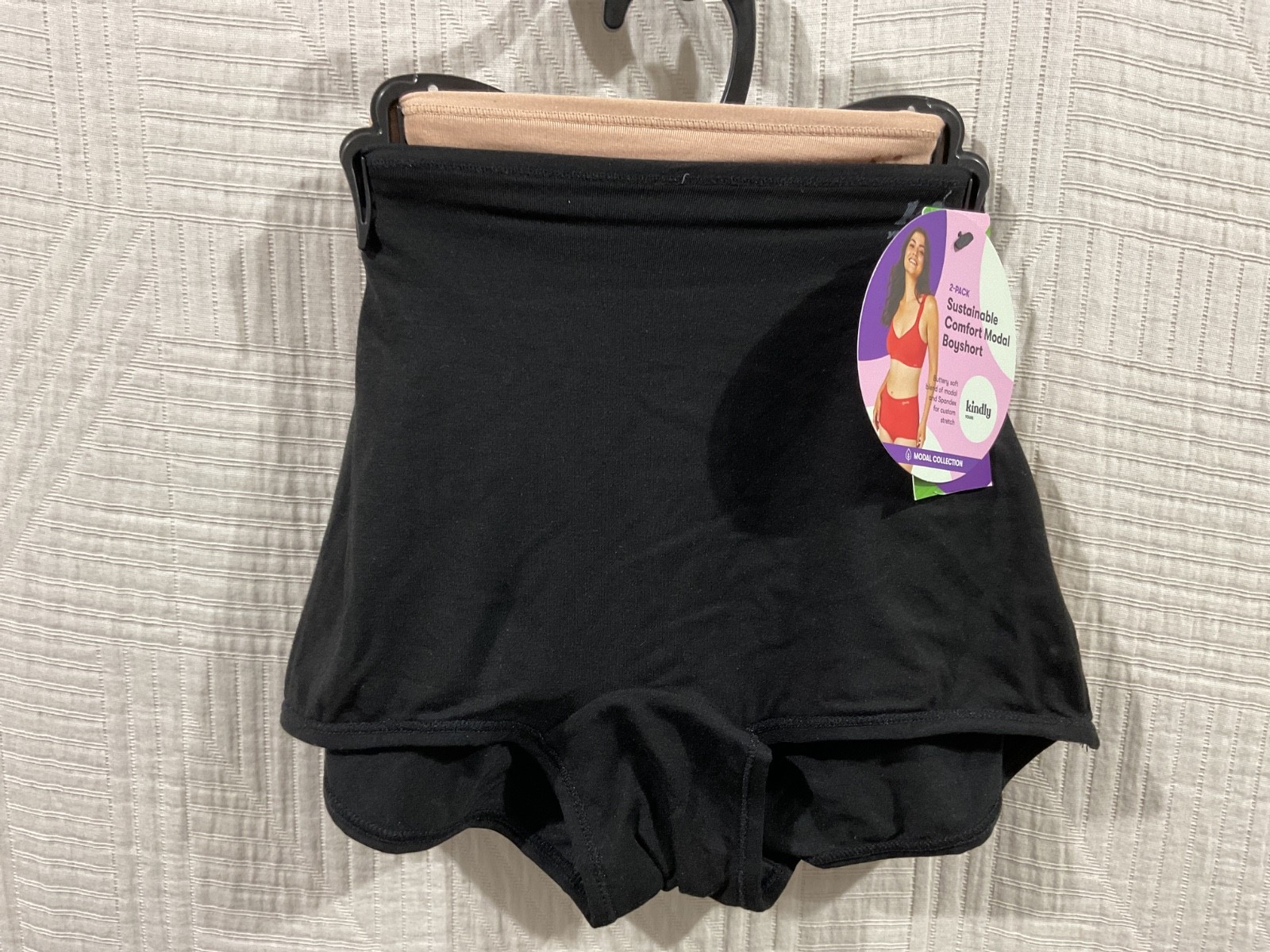 kindly yours 2 pk comfort modal boyshorts assorted sizes XS(0-2),S(4-6)