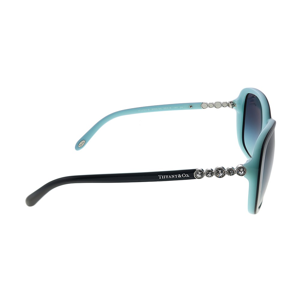 New Tiffany & Co. TF 4121B 80559S Black Blue Sunglasses Blue Gradient Lens