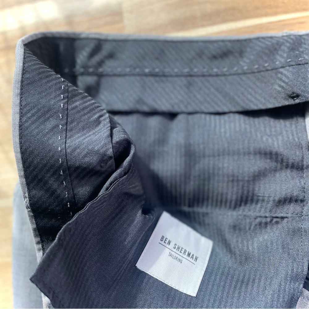 BEN SHERMAN | 36 x 28 | Mohair Light Grey Lightweight Tailored Slacks MSRP$179