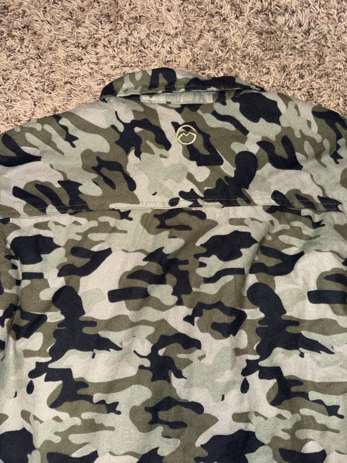 Magellan Classic Fit Camo Jacket (Size Small Men) Wool Lining Snap Button Front