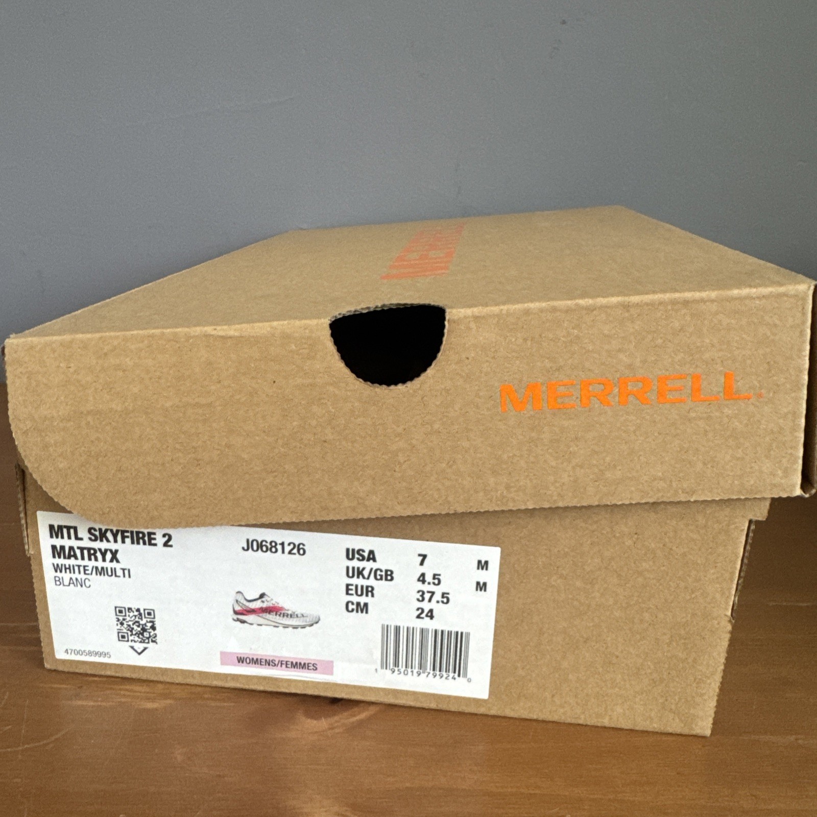 Merrell MTL Skyfire 2 Matryx Athletic Sneaker White Multi J068126 Women’s Sz 7