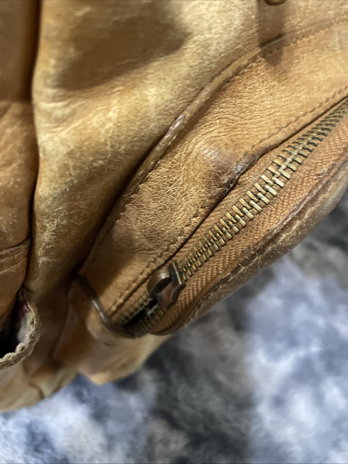 Rawlings Rugged Brown Leather Backpack – USED – Distressed
