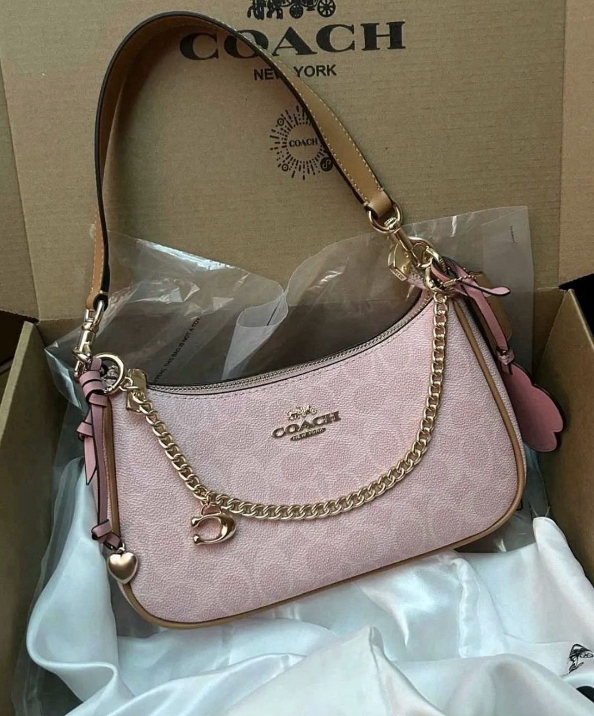 Coach Nolita 19 Shoulder Bag – Blush Pink 🌸