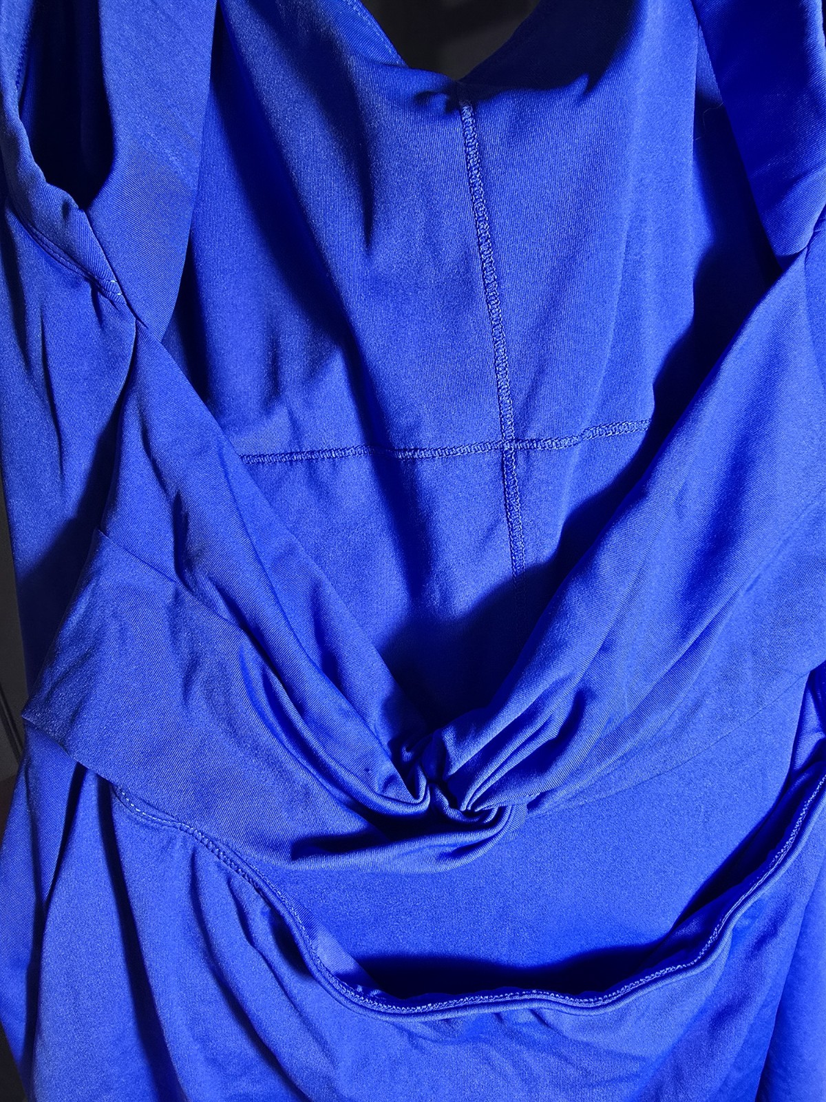 Halara Easy Peasy Twist Back Dress With Built In Shorts Size Medium Blue
