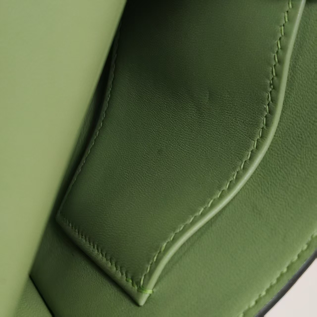 Hermes Verrou Mini 17 Chevre Mysore Vert Criquet 3I Avocado Green SilverPHW Auth