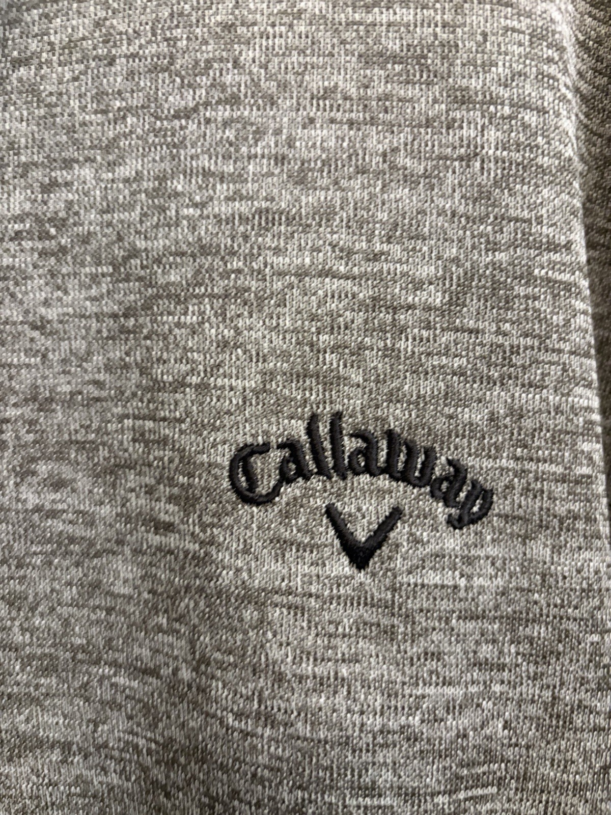 Callaway Golf Men’s XL Gray 1/4 Zip Pullover Pockets Mock Neck Sweatshirt