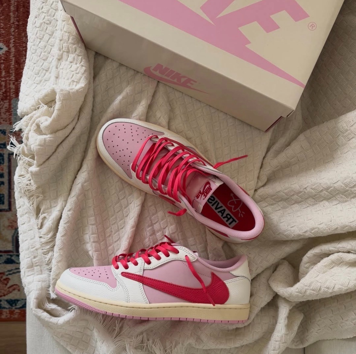 NEW Travis Scott x Air Jordan 1 Low OG SP Tropical Pink IQ7604-101