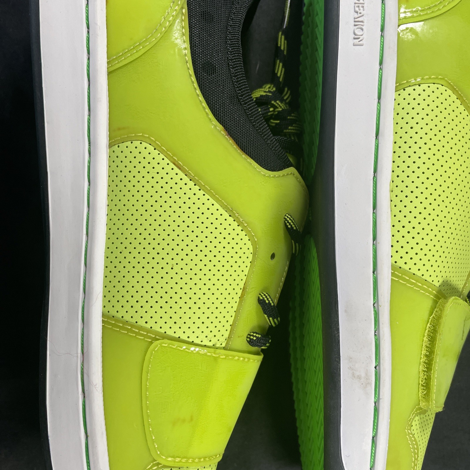 Creative Recreation Cesario Lo Men’s Size 9.5 Neon Green Yellow Shoe Black Kush!