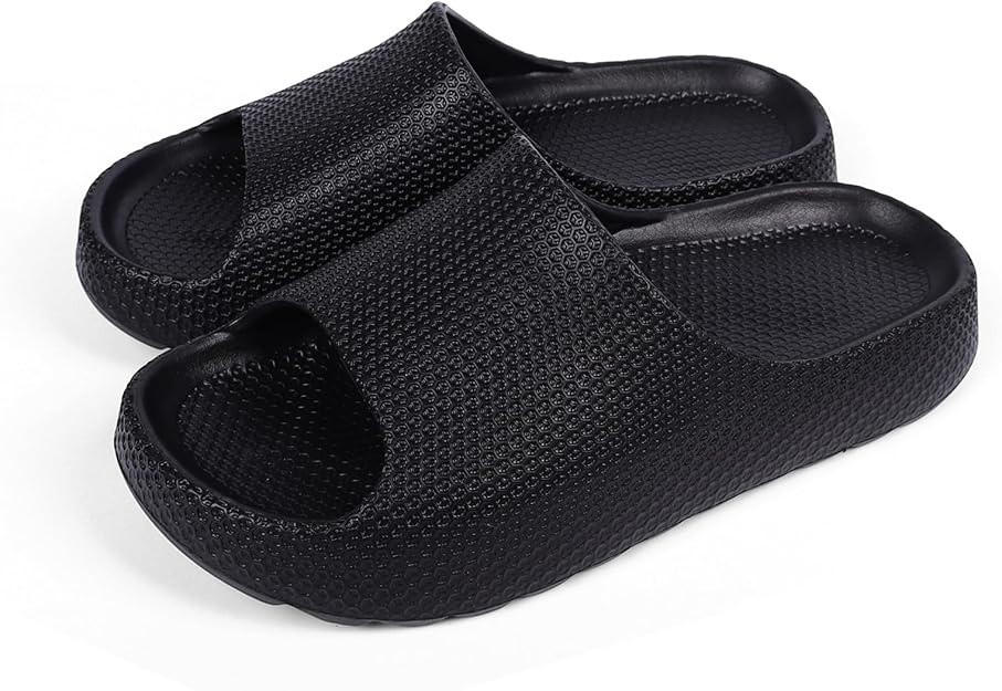 Unisex Ultra-Soft Cloud Cushion Platform Slides Thick Sole Non-Slip EVA slippes