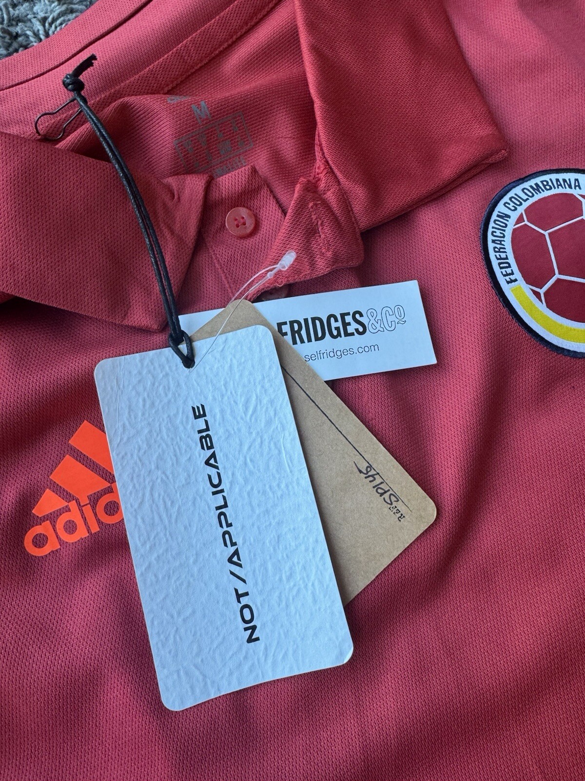 Not Applicable adidas Columbia Football Jersey Tee | Red | Size Medium / M