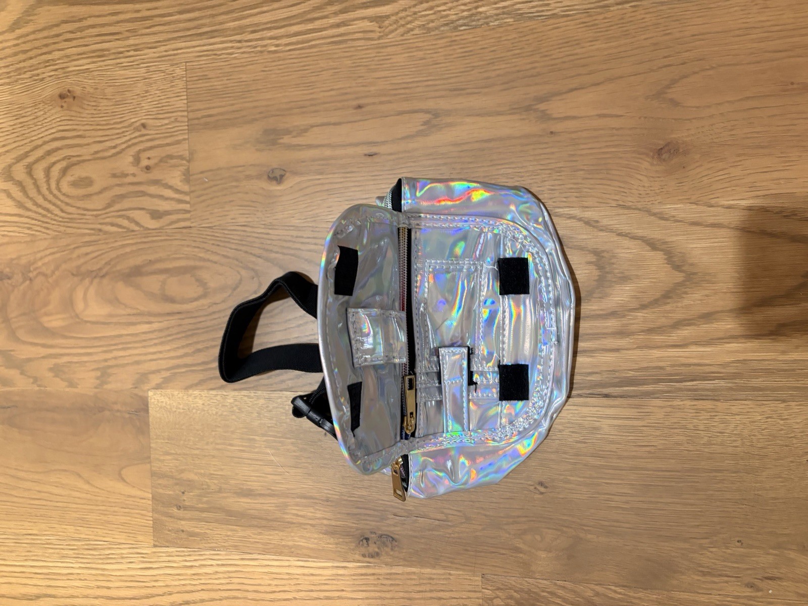 Raising Cane’s Holographic Crossbody Fanny Pack Festival Waist Bag Silver Pr