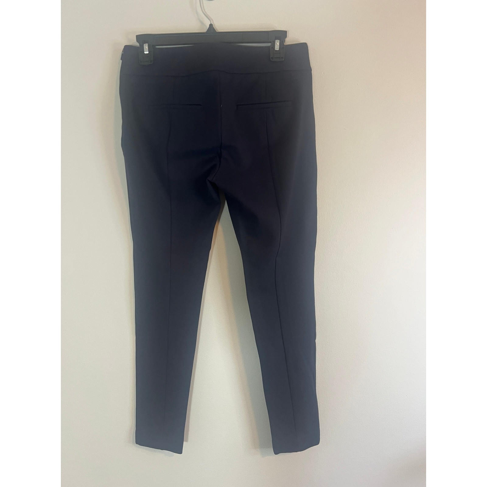 Ann Taylor Navy Blue Side Zip Ankle Pants Women Size 2 Slim Leg Trousers