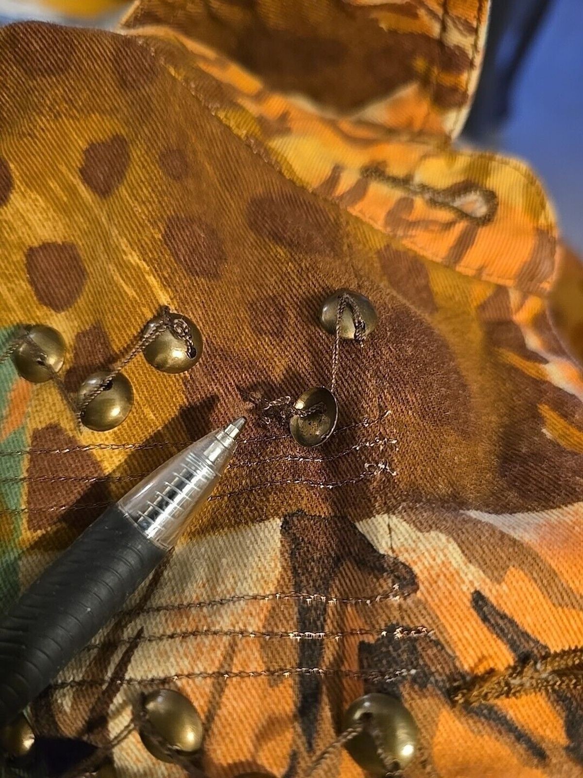 VTG Stonebridge Signature Womens Jacket Petit M Safari Animal Print Snap Front