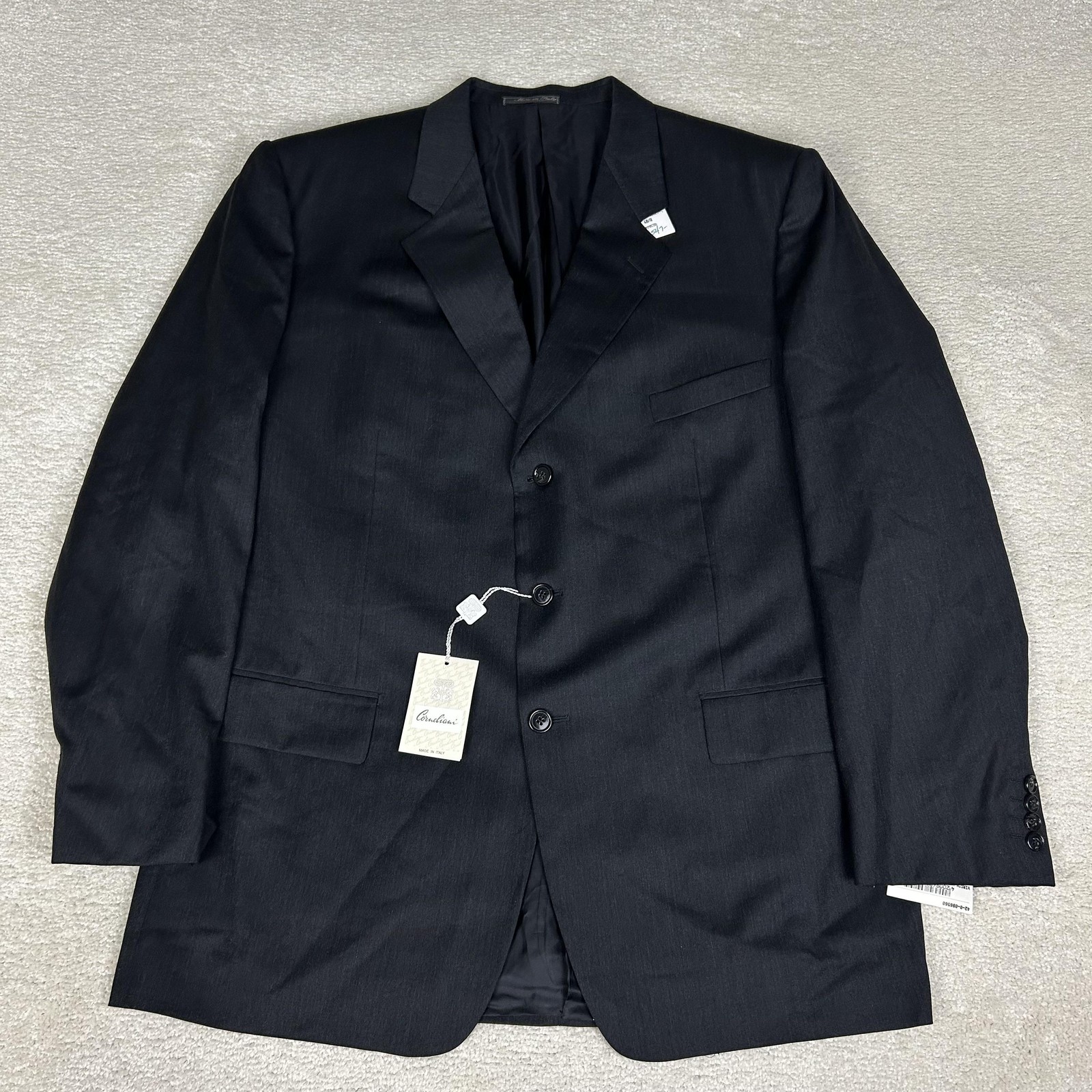 Corneliani Blazer Mens 48R Gray Super 100s Virgin Wool Sport Coat Made In Italy