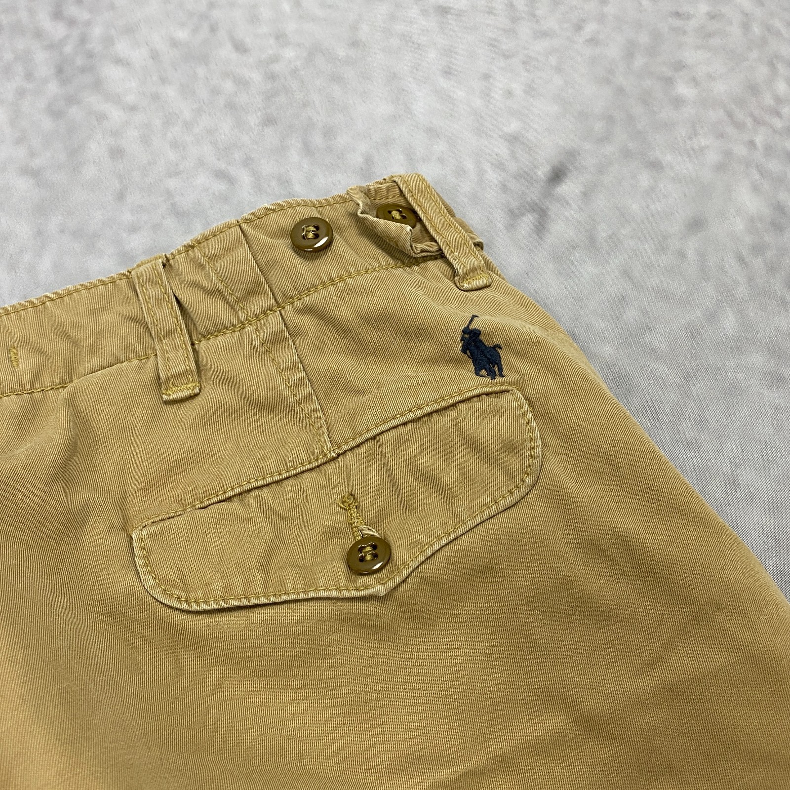 Vintage Polo Ralph Lauren Officer Trousers Chino Pants Beige Khaki W34 L34