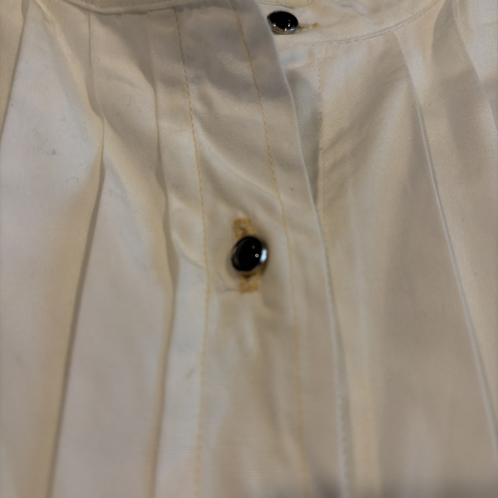 Vintage – Banana Republic – Band Collar Tuxedo Shirt – Made In Hong Kong – Small