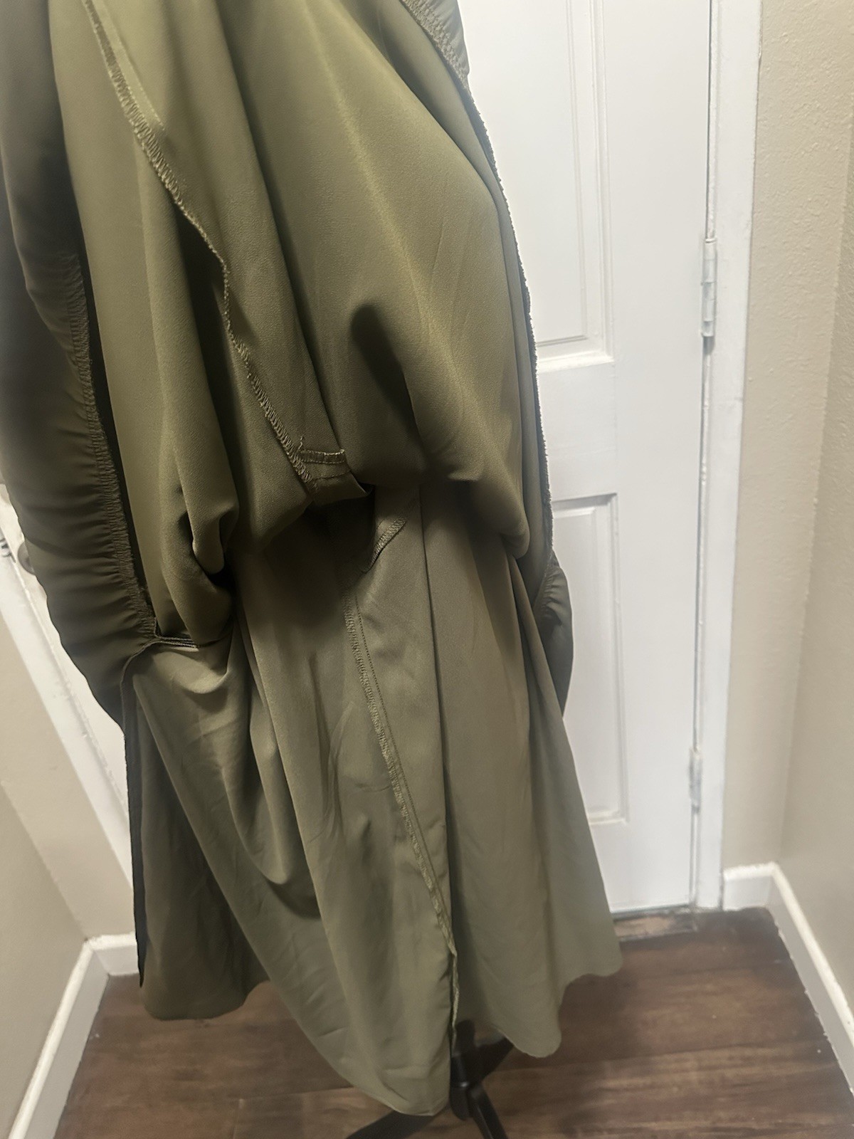Vince Camuto Green Solid Sleeveless High Neck Midi Dress Pockets 22W