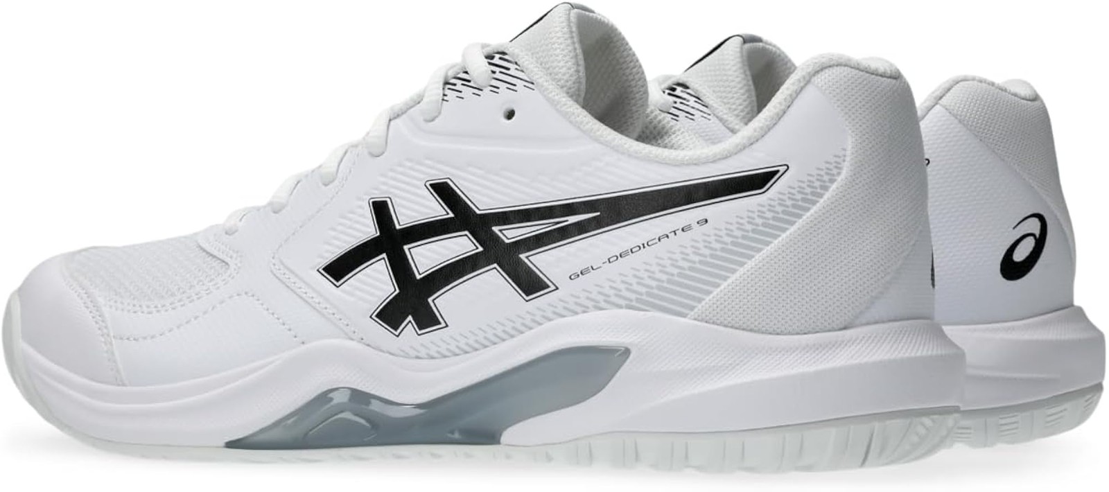 ASICS Men’s Gel-Dedicate 9 Tennis – White/Black – 11.5 Wide