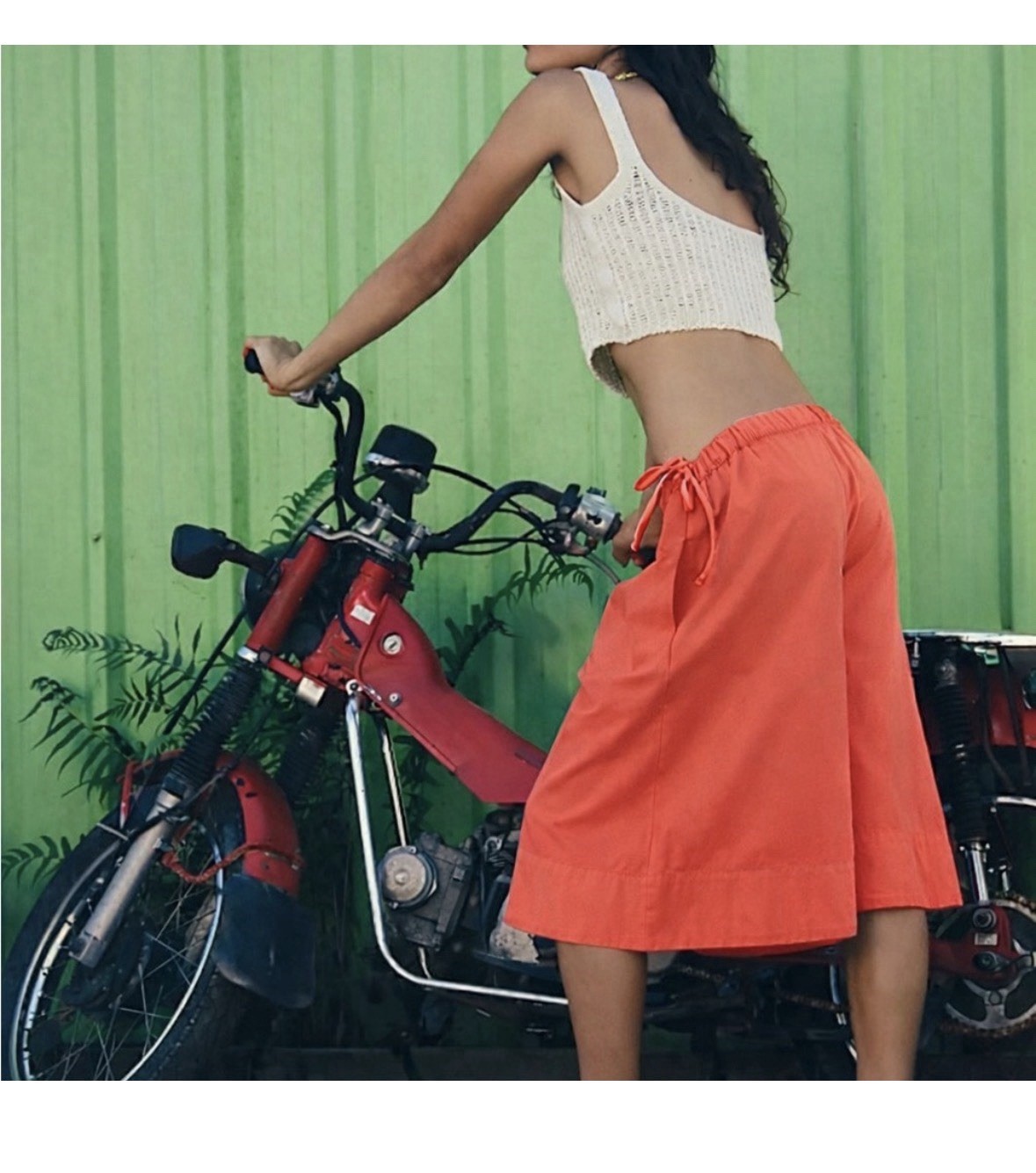 Free People / Free-est Menorca Slouchy Capris Orange Small New* BO1487-88