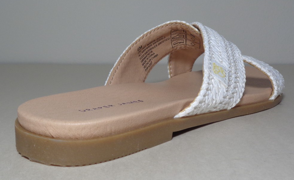 Draper Size 7 M / ALEX / White / Raffia Woven Sandals / New Women’s Shoes