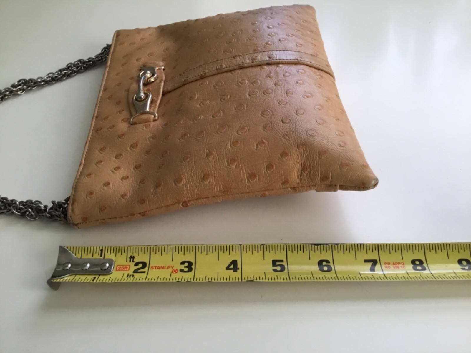 „Studded”like Triangle New York Leather Bag. Superior Quality of Leather.