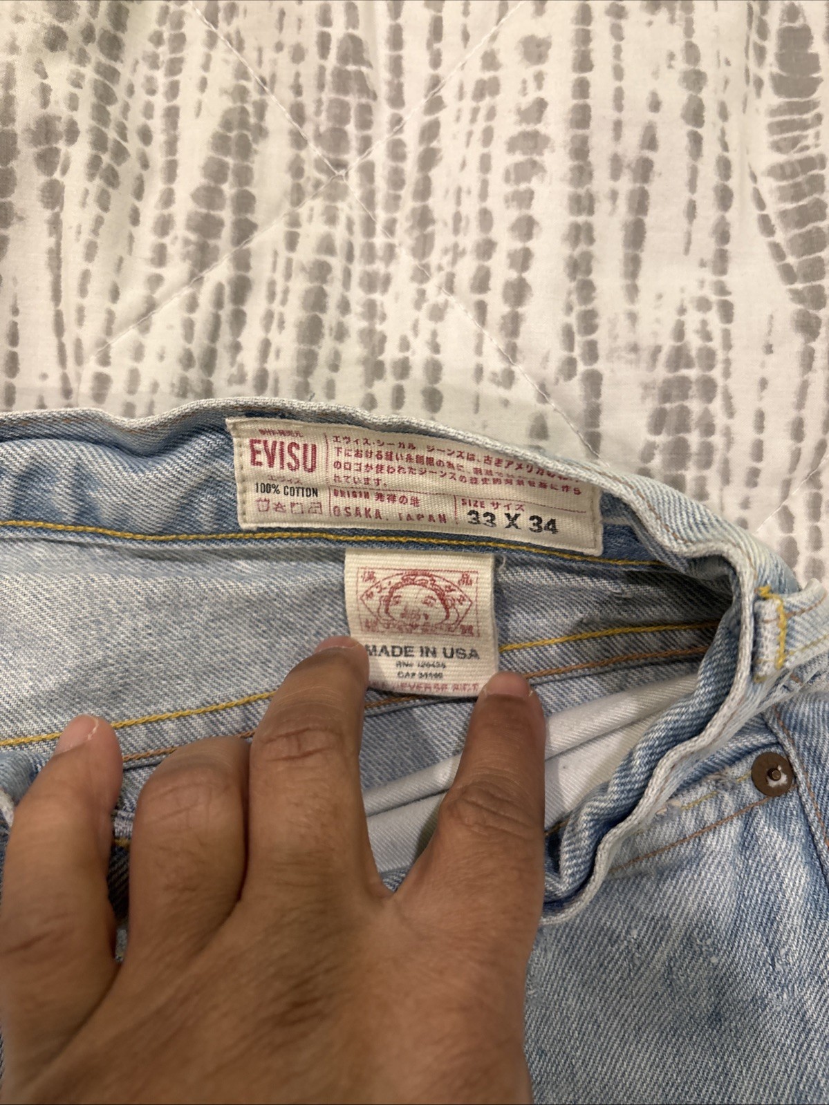 Evisu 33 Mens Cut Off Shorts